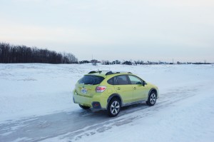 2014 Subaru XV Crosstrek Hybrid rear 1/4