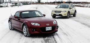 2014 Mazda MX-5 GT with Subaru XV Crosstrek Hybrid