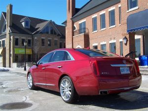 2014 Cadillac XTS Vsport rear 1/4