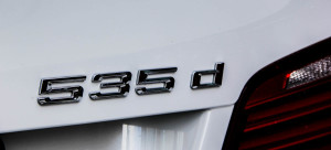 2014 BMW 535d xDrive rear emblem