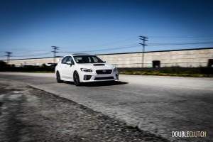 2015 Subaru WRX STi rolling front 1/4