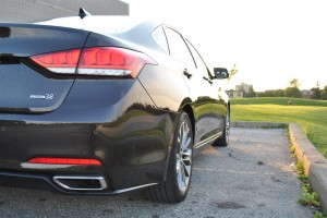 2015 Hyundai Genesis 3.8 rear quarter