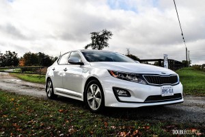 2015 Kia Optima Hybrid front 1/4