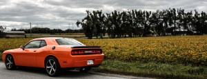 2014 Dodge Challenger R/T Shaker rear distance